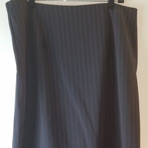 Long pinstripe skirt